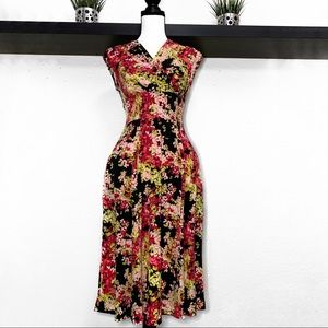 East5th cap sleeve floral dress